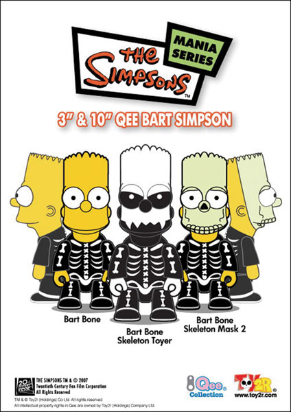 Image: Bart Simpson: Halloween - Bart Bone PX 10-Inch Qee  - 