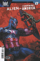 Image: Alien Vs. Captain America #2 (incentive 1:25 cover - Davide Paratore) - Marvel Comics