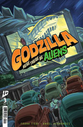 Image: Godzilla: Here There be Aliens #3 (cover B - Hernandez) - IDW Publishing